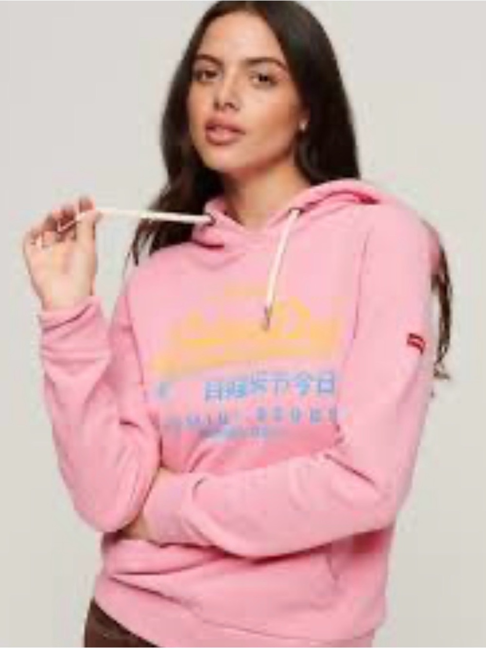 Superdry Vintage Logo Premium Faded Hoodie US 4